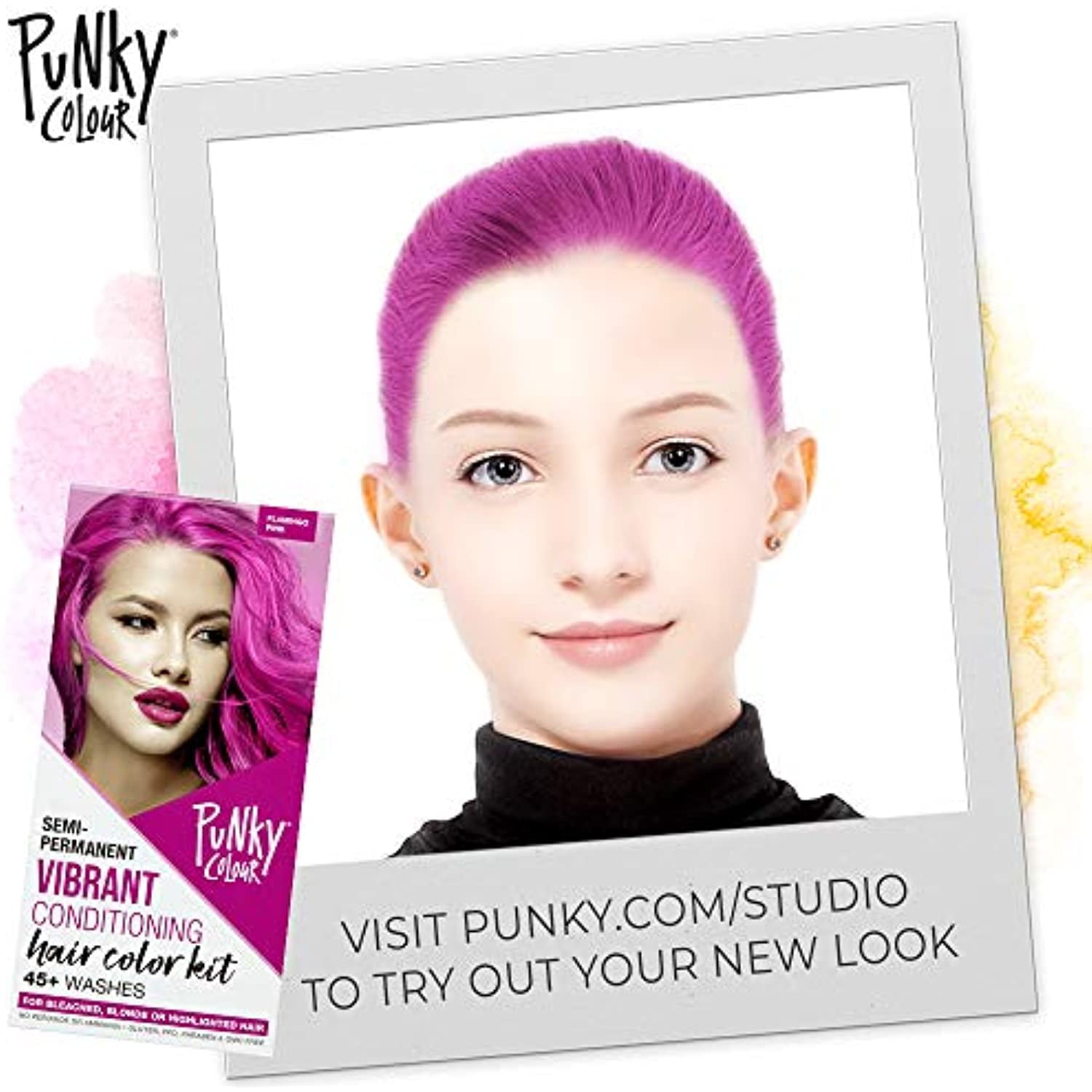 Punky Colour Box Kit Flamingo Pink - For Bleached, Blonde or