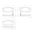 thumbnail image 2 of Balatas Traseras marca brembo para Chevrolet Captiva Sport Base 2008-2015, 2 of 5