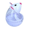 thumbnail image 2 of HAVELOR Interactive Cat Toy Mouse, Tumbler Leakage Ball for Treats, Stimulates Play and Feeding Fun for Indoor Cats(white,one size), 2 of 6