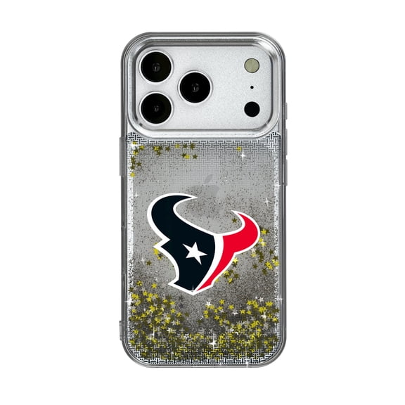 Houston Texans Linen Logo iPhone Glitter Case