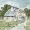 thumbnail image 2 of Robinson, Carol 12x12 Gold Ornate Wood Framed with Double Matting Museum Art Print Titled - Soft Summer Barn, 2 of 4