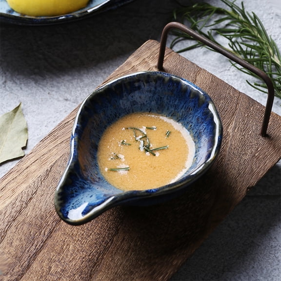 Ifundom Ceramic Condiment Dish for Home and Restaurant Use, Small Sauce Plate for Kitchen and Dining