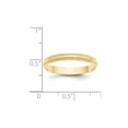 thumbnail image 2 of 10k Yellow Gold 3mm Ltw Milgrain Half Round Band Size 10 Ring, 2 of 2