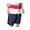 Red-Navy, variant on Mens Swim Trunks - Quick Dry Microfiber Swim Shorts Bathing Suit - Mens Board Shorts Swimwear-5104-blk-rd-S