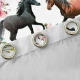 thumbnail image 4 of Manfei Farm Animnal Horse Black Out Curtains,Rustic Farmhouse Cabin Curtains Pack of 2 (42x63 Each),Retro Pink Flower Floral Bedroom Curtains For Girl Boy,Microfiber Bedroom Decor, 4 of 6