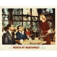 thumbnail image 2 of Hollywood Photo Archive 24x20 Gold Ornate Wood Framed with Double Matting Museum Art Print Titled - North by Northwest - Lobby Card, 2 of 4