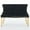 Black, variant on S-HOME Stylish Velvet Double Seat Loveseat Bench Featuring Handmade Buttons and Gold-Plated Steel Legs for Dining Areas, Black