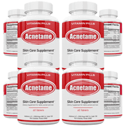 Acnetame Pills 4 Pack- Vitamin Supplements for Acne Treatment- Hormonal Pimple Tablets to Clear Oily Skin for Women, Men, Teens, and Adults