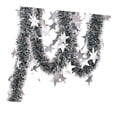 thumbnail image 4 of Guirnalda De Oropel Navideño Con Estrellas De 5,9 Pies, Decoración Navideña Para Fiesta De Barandilla De Año Nuevo, 4 of 8
