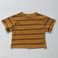 thumbnail image 2 of TAIAOJING Toddler Boys Striped Tops Vintage Short Sleeve Tee Casual Comfortable Kids Shirt For Summer School Outfits Sets Cute 5-6Y, 2 of 4