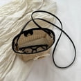 thumbnail image 3 of Bolsa De Hombro Bolso bandolera para mujer Bolsos de mensajero de flores de verano Bolso de paja de playa informal simple Tmvgtek Para Estrenar, 3 of 4