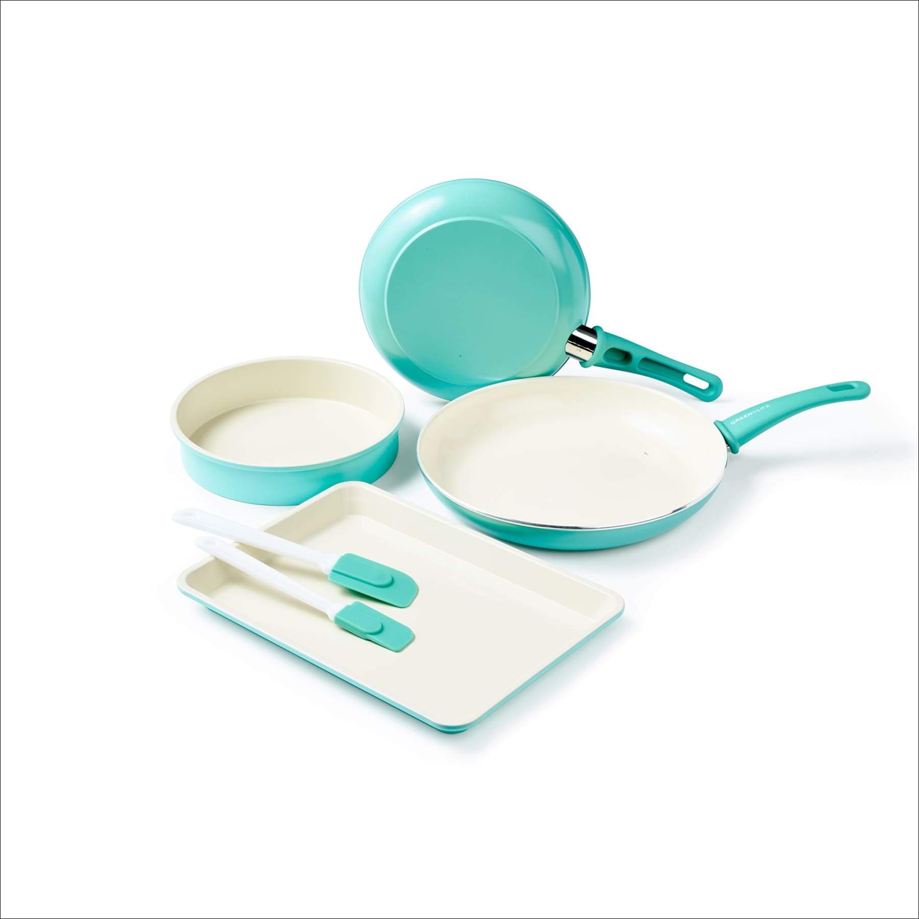 GreenLife Cookware and Bakeware Set, 6 Piece