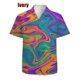 thumbnail image 2 of Camisa con estampado de pigmento en 3D para hombre, camisa informal de moda de manga corta con botones, camisas y blusas de talla grande para hombre, 2 of 5