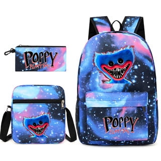 Huggy Backpack Merch SHAR Huggy Wuggy Kids Backpack 3-piece schoolbag Poppy Playtime star ...