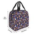 thumbnail image 4 of Kdxio Gnomes And Houses Print Insulated Lunch Bag,Reusable Tote Lunch Box for Women Men,Leakproof Cooler Lunch Bags for Work Office Travel Picnic, 4 of 6