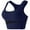 Navy, variant on BYHONG Women Casual Breathable Yoga Top Bra Underwear Without Steel Ring Gathering Sports Running Bra Bras for Women Navy XXL