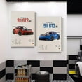 thumbnail image 3 of Hieng Car Poster Wall Art For Men Set of 3 Nature Framed Car Posters Room Aesthetic Black Canvas Prints Modern Painting Pictures Bedroom Living Room Boys Room Home Decor 12x16 in, 3 of 5