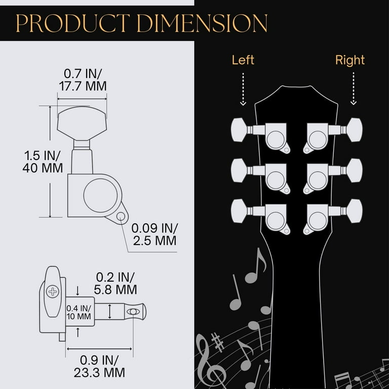 Guitar tuning pegs parts online