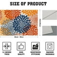 thumbnail image 4 of Dahlia Flowers Placemats Set of 4,12x18 Inch Orange Blue Modern Pinnata Floral Print Stain Resistant Washable Place Mats for Home Kitchen Dining Room Party Table Decor, 4 of 8
