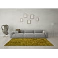 thumbnail image 3 of Ahgly Company Machine Washable Indoor Rectangle Abstract Yellow Modern Area Rugs, 7' x 9', 3 of 4