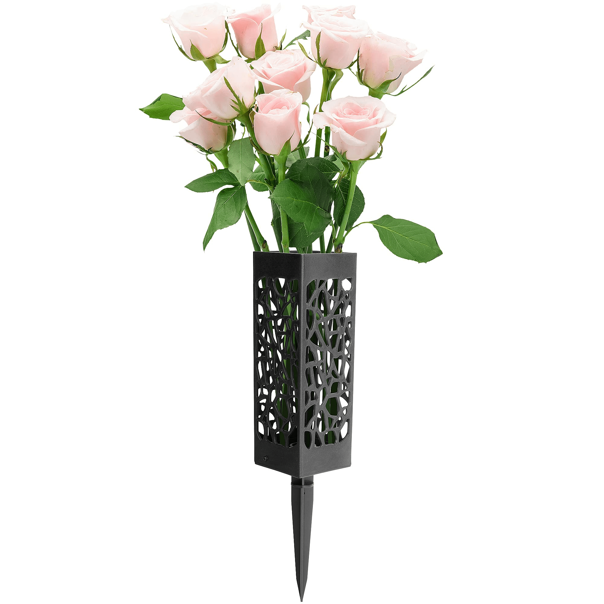 Black Grab Floral Vase-Monument Spikes-Choose Design