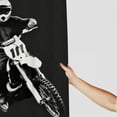 thumbnail image 3 of Orinice Dirt Bike Rider Bathroom Decor Set, Colorful Luxurious Polyester Fabric Fashion Shower Curtain Set with Hooks, Waterproof Bathroom Decor, Multi Size 36x72, 3 of 7
