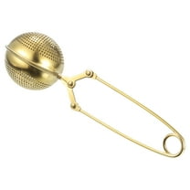 1 Pcs Ball Snap Tea Ball Infuser, Tea Strainer, Gold