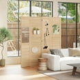 thumbnail image 2 of HOMCOM 4 Panel Folding Room Divider Privacy Screen Indoor Home Decoration, 2 of 10