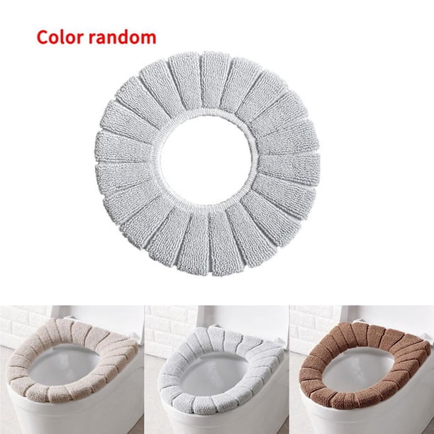 Kearding Cubierta de asiento de inodoro, alfombrilla lavable de acrílico cálido, funda de asiento de decoración para el hogar, accesorios de Suministros de limpieza para el hogar Kearding HA019654-00