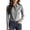Gray, variant on Button Down Shirt for Women Elegant No Gaping Hidden Placket Office Blouse Lapel Collared Dress Shirt Long Sleeve Work Business Tops