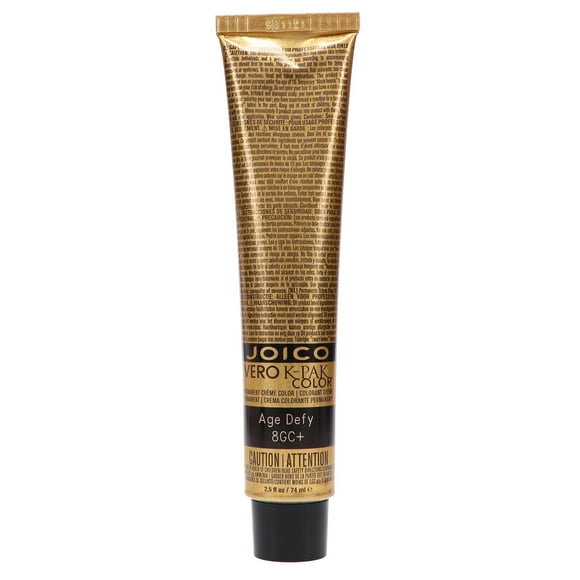 Joico Vero K-Pak Color de cabello 8GC + EDAD Defy Defy Medio Golden Cobre Rubia 2.5 oz Joico Joico Vero K-Pak Color de cabello 8GC + EDAD Defy Defy Medio Golden