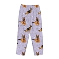 thumbnail image 5 of Xecao German Shepherd Dog Women's Straight Lounge Pajama Pants: The Epitome of Relaxed Sleepwear, 5 of 9
