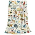 thumbnail image 2 of Pofeuu Dogs Funny Pets Print Ultra-Soft Micro Fleece Blanket,for Bed Or Sofa,All Season Throw Blankets Flannel Blanket-40"x30", 2 of 7