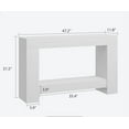 thumbnail image 2 of Long Console Table, 2-Tier Farmhouse Sofa Table Behind Couch, Rectangular Accent Console with Storage for Hallway Foyer Entrance, 2 of 8