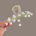 thumbnail image 1 of Clip De Pelo De Borla De Cristal Delicado Flor De Trigo Lirio Del Valle Para El Cabello Horquilla Accesorios, 1 of 3