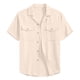 thumbnail image 5 of Mens Loose Fit Camisas Verano Manga Corta Solapa Botón Arriba, Estilo de Cárdigan de Color Sólido con Bolsillo para Casual, 5 of 8