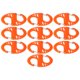 thumbnail image 4 of Mosquetón En Forma De S, Clip De Mosquetón De Bloqueo De Diseño Hueco 10 Piezas De Alta Resistencia Para Pulseras Fugacal Ocean Broad Surfboard Fins, 4 of 8