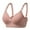 Coffee, variant on Fesfesfes Bras for Women Padded Shaped Bras Wire Free Side Lifted Underwear Bras Elegant Lace Edge Solid Bras Gather Push Up Unwired Everyday Bras