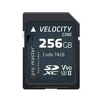 Promaster Promaster Sdxc 256Gb Velocity Cine Memory Card Uhs-Ii Speed Class 3, U3 V90 Video Flash_Memory
