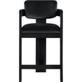 thumbnail image 3 of Meridian Furniture Sacha Black Velvet Stool, 3 of 9