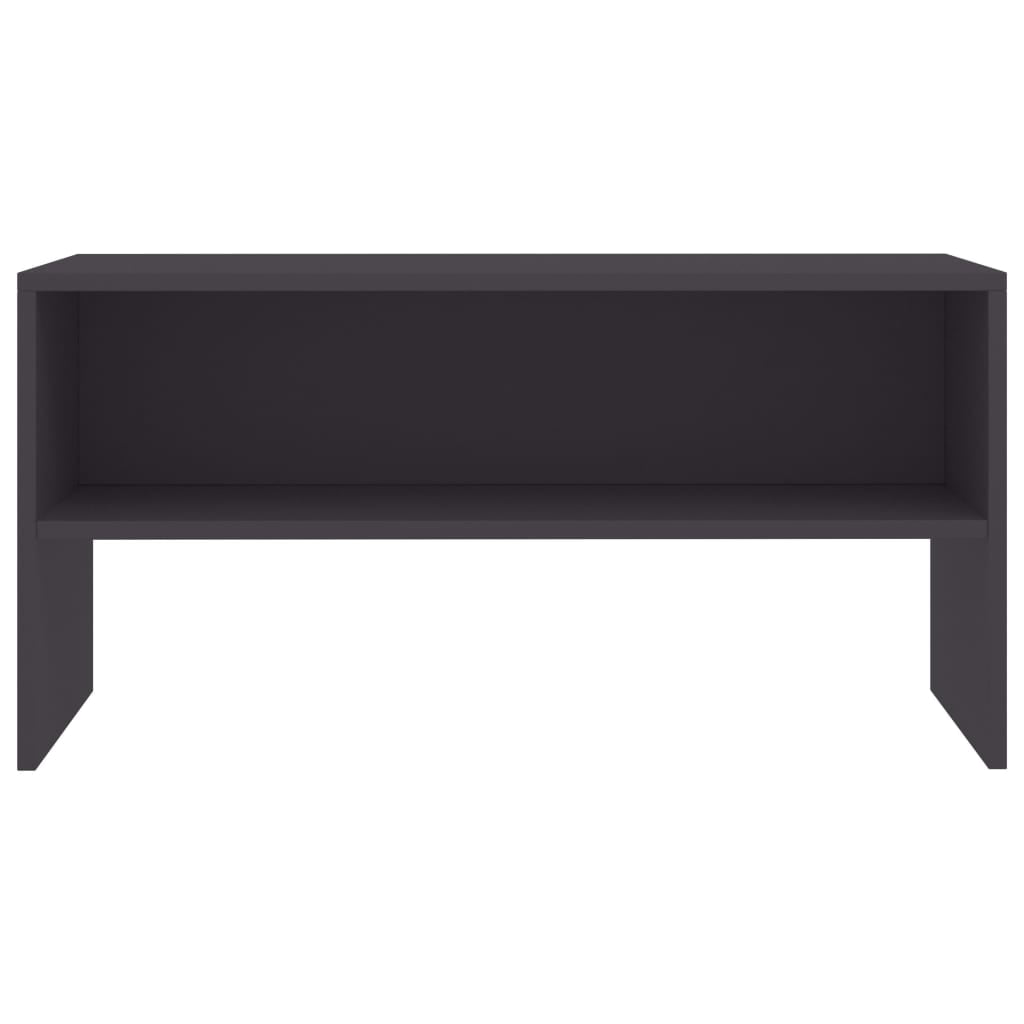 Kepooman 31.5" Modern Rectangle TV Cabinet Stand Console Table with Storage Shelf for Living Room, Grey
