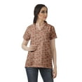 thumbnail image 1 of Moomaya Womens Wrap Style Shirt Tunic Cotton Casual Button Down Classic Collar Top, 1 of 6