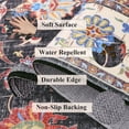 thumbnail image 3 of Washable Area Rug x \u Large Non Slip Moroccan Vintage Rug for Living Room with Rubber Backing Low Pile Soft Faux Wool Distressed Floor Carpet for Bedroom Living Room Dining Roo, 3 of 8
