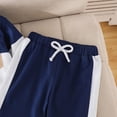 thumbnail image 6 of TOWED22 Newborn Baby Boy Clothes Set 2pcs Long Sleeve Sweatshirt Top and Pants Suit Toddler Baby Fall Winter Clothes,Blue,6-9 M, 6 of 6