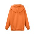 thumbnail image 5 of Dwellite Zip Up Hoodies Women 2025 Fall Winter Oversized Sweatshirs Casual Drawstring Pullover Tops Y2k Clothes Long Sleeve Jackets Saffron XL, 5 of 5