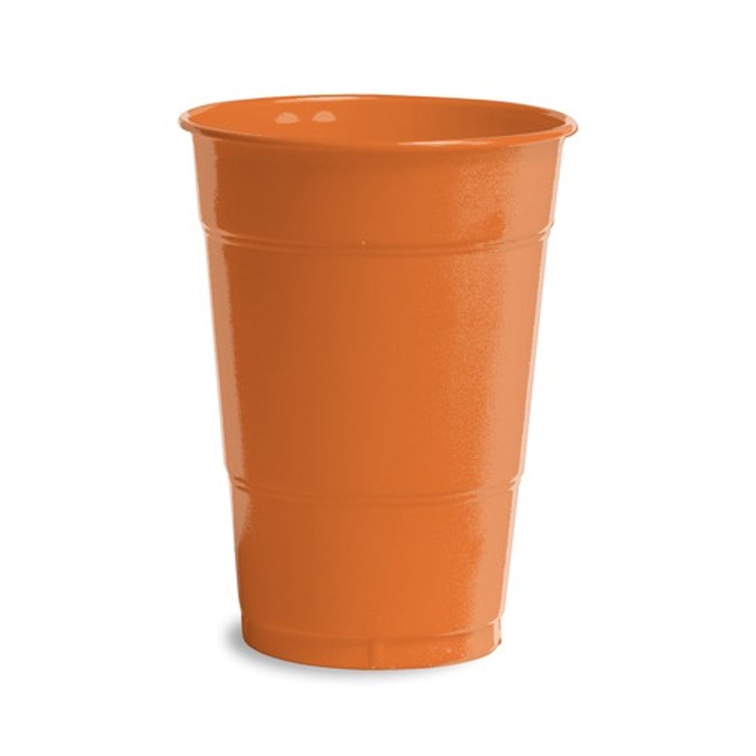 Sunkissed Orange 16 oz Plastic Cups 60 Count for 60 Guests