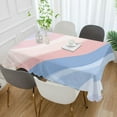 thumbnail image 2 of Yayeee Tablecloths 54" x 72" Rectangle Wrinkle Resistant Party Table Cover, Abstract Blue, 2 of 8