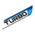 thumbnail image 2 of Walbest Blue 3D Turbo Decal Emblem Letter Emblem Decal for Car Side Fender Rear Trunk Emblem Badge Chrome Decal Sticker for All Car Models, 2 of 6