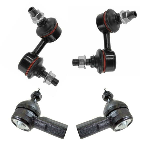 TRQ 4 pc Steering & Suspension Kit Outer Tie Rods w/ Sway Bar End Links New PSA85928 Fits select: 2001-2005 HONDA CIVIC, 2002-2006 HONDA CR-V