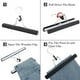 thumbnail image 4 of Perchas de madera AMKUFO negras con clips antideslizantes para pantalones, 12 unidades, 4 of 8